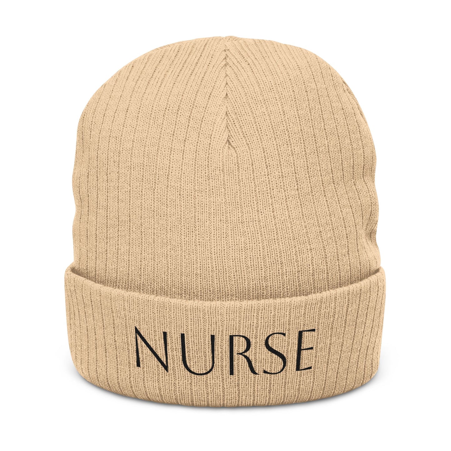 COLORFUL Embroidered Ribbed NURSE Beanie, Warm Nurse Beanie, Gifts for Healthcare Workers, Cozy Winter Hat, Embroidery Beanie