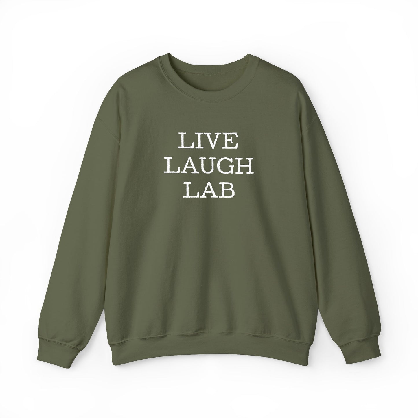 Live Laugh Lab Sweatshirt, Cozy Unisex Crewneck, Funny Gift, Casual Wear, Ideal for Friends, Perfect for Everyday Comfort