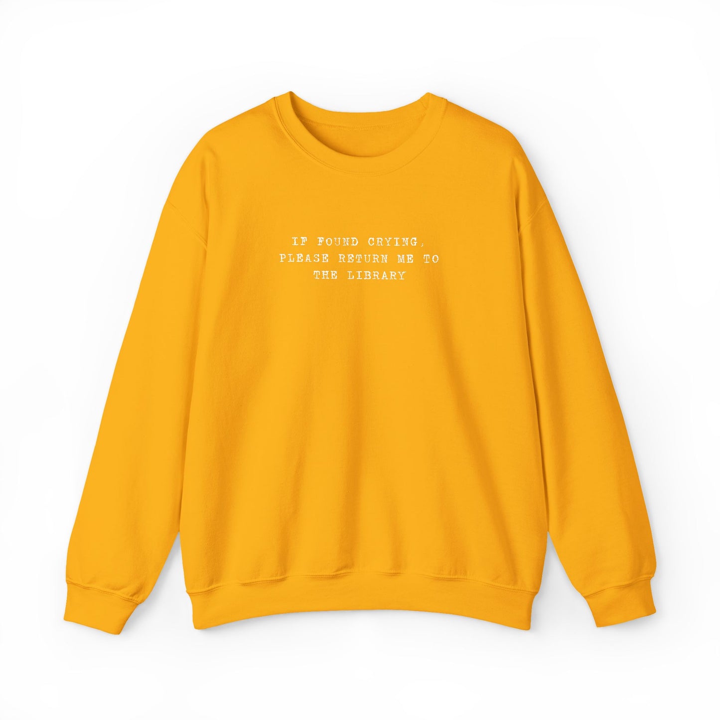 Crying Library Sweatshirt - Perfect Gift for Friends, Inspiration, Relaxation, Everyday Wear, Birthday, Holidays