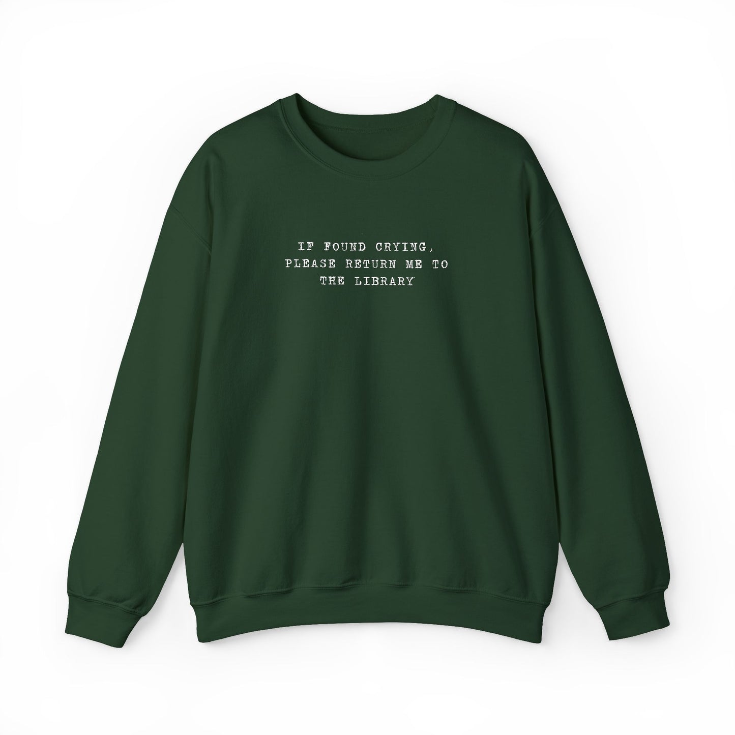 Crying Library Sweatshirt - Perfect Gift for Friends, Inspiration, Relaxation, Everyday Wear, Birthday, Holidays