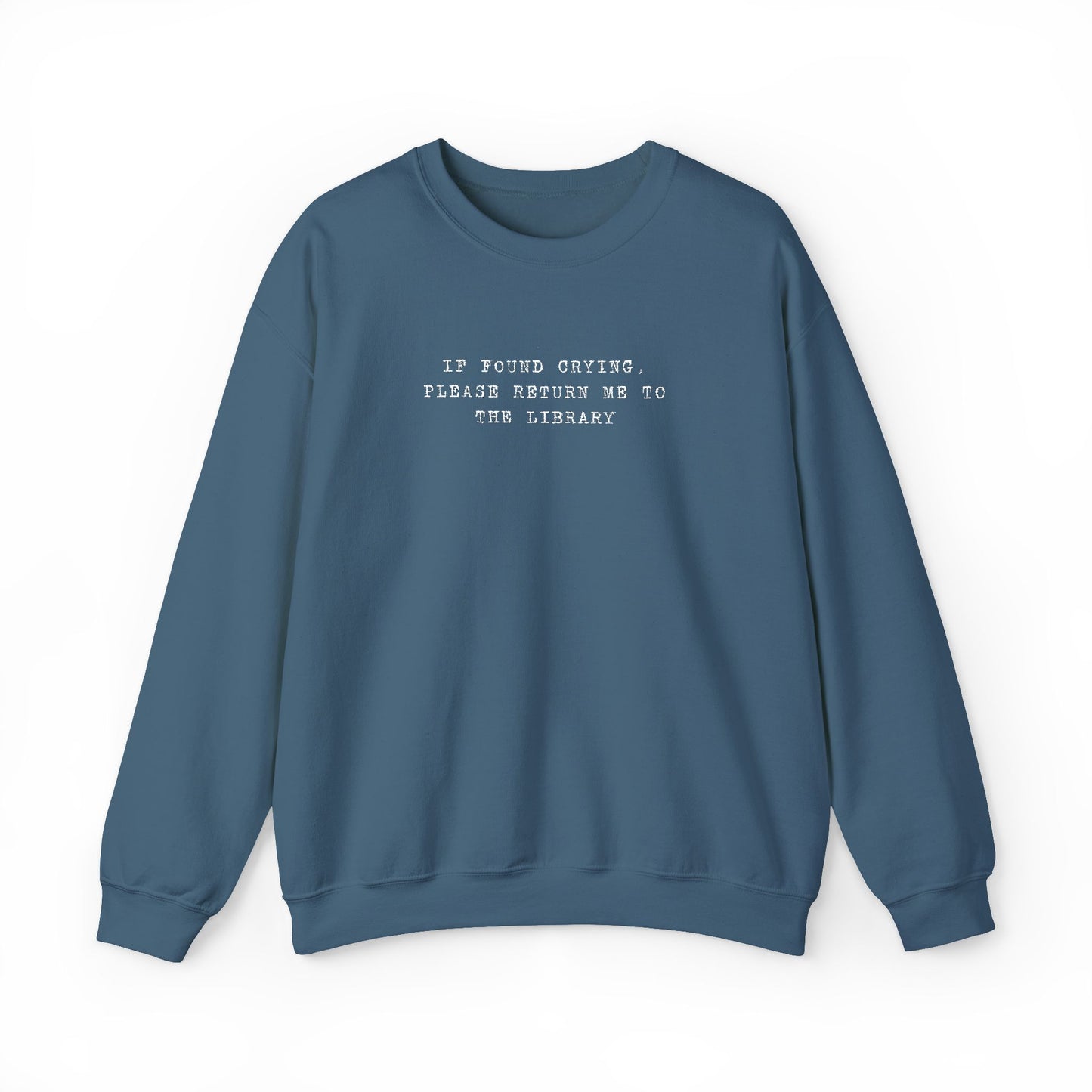 Crying Library Sweatshirt - Perfect Gift for Friends, Inspiration, Relaxation, Everyday Wear, Birthday, Holidays