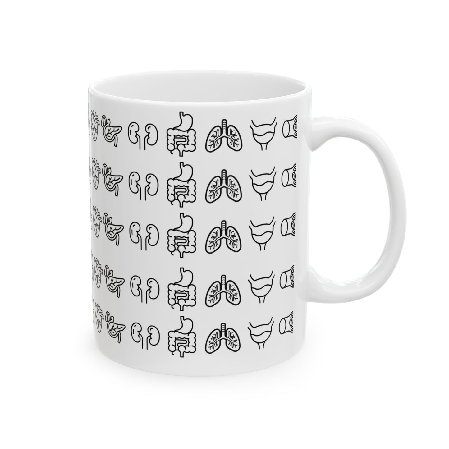 Ceramic Mug Organs Great Gift for Nursing Students