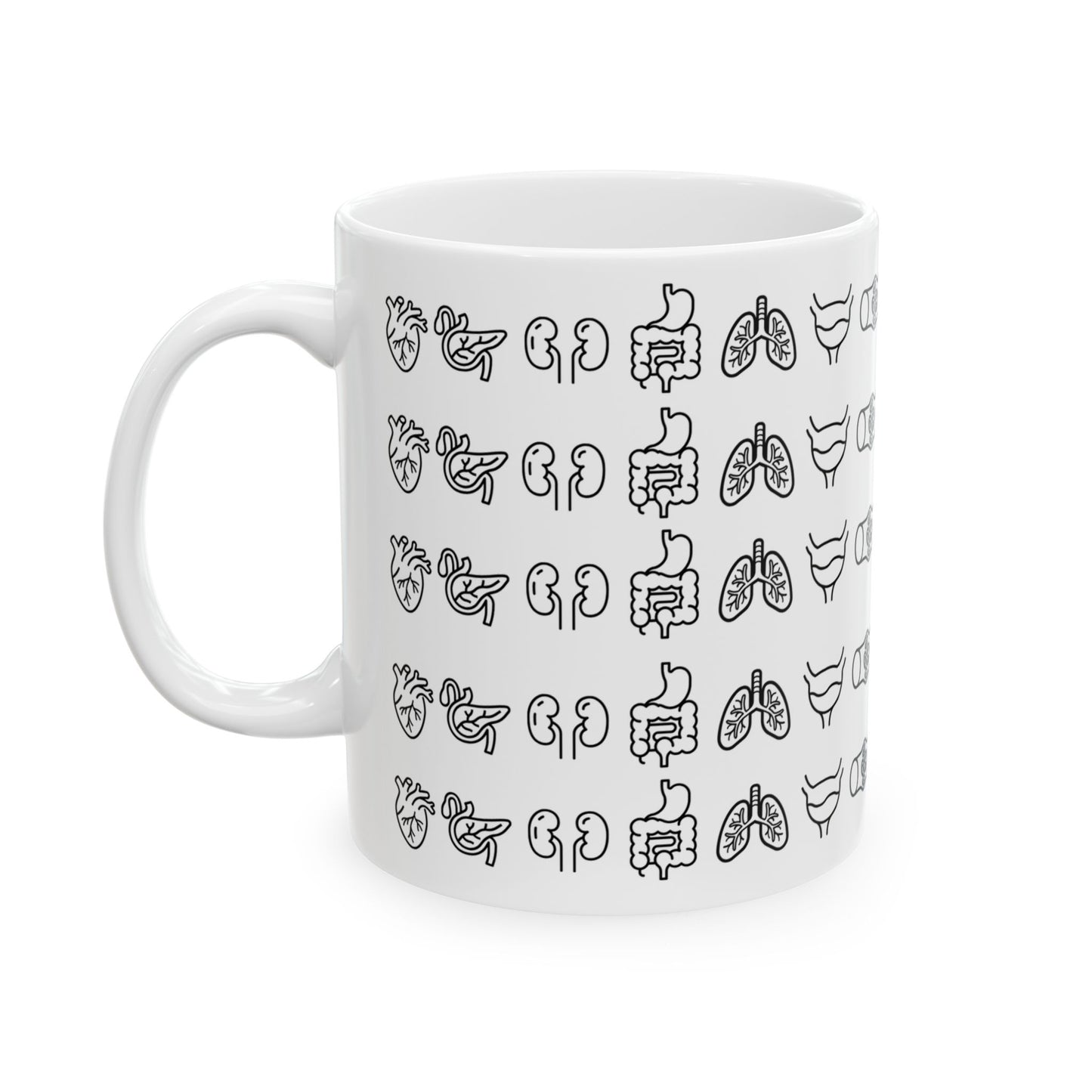 Ceramic Mug Organs Great Gift for Nursing Students