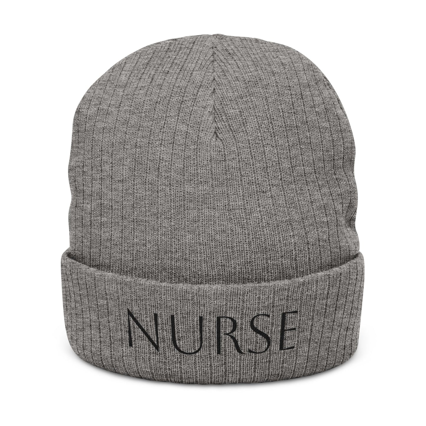 COLORFUL Embroidered Ribbed NURSE Beanie, Warm Nurse Beanie, Gifts for Healthcare Workers, Cozy Winter Hat, Embroidery Beanie