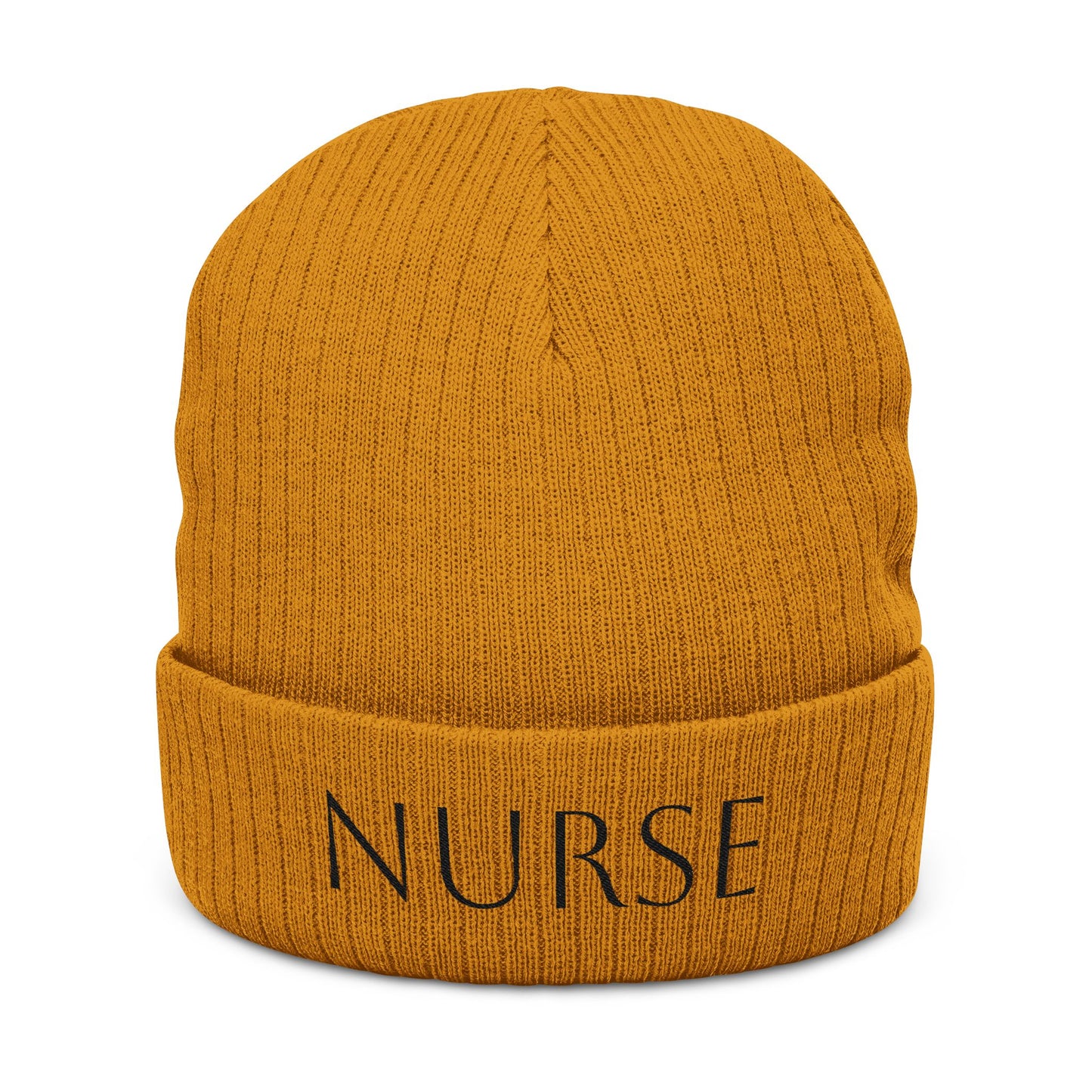 COLORFUL Embroidered Ribbed NURSE Beanie, Warm Nurse Beanie, Gifts for Healthcare Workers, Cozy Winter Hat, Embroidery Beanie