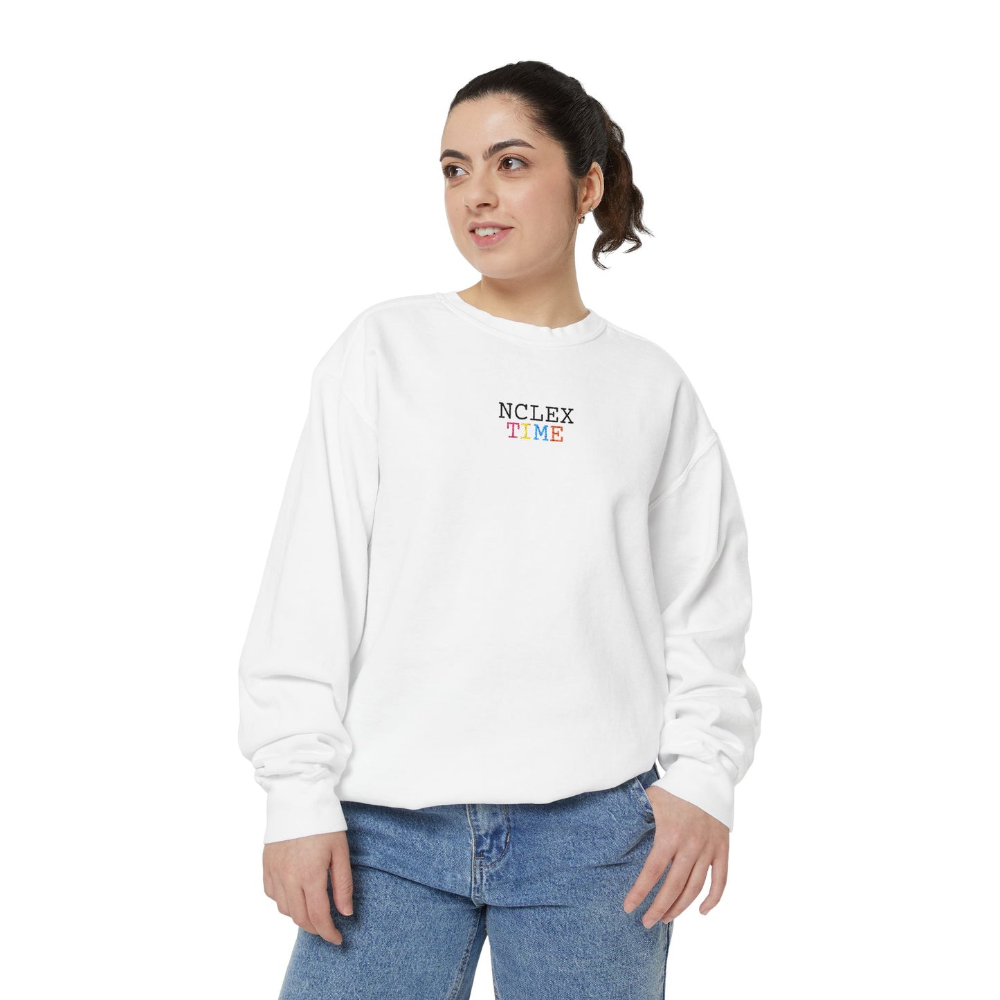 NCLEX Time Unisex Garment-Dyed Sweatshirt, Cozy Gift for Nursing Students, Comfortable Sweatshirt for Study Sessions, Perfect for [...]