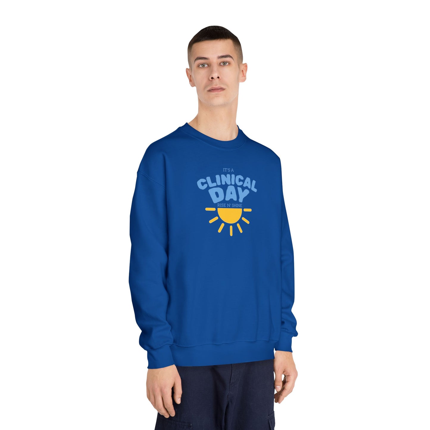 Clinical Day Unisex Sweatshirt, Cozy Crewneck for Healthcare Workers, Perfect for Gifts, Workwear, Everyday Comfort