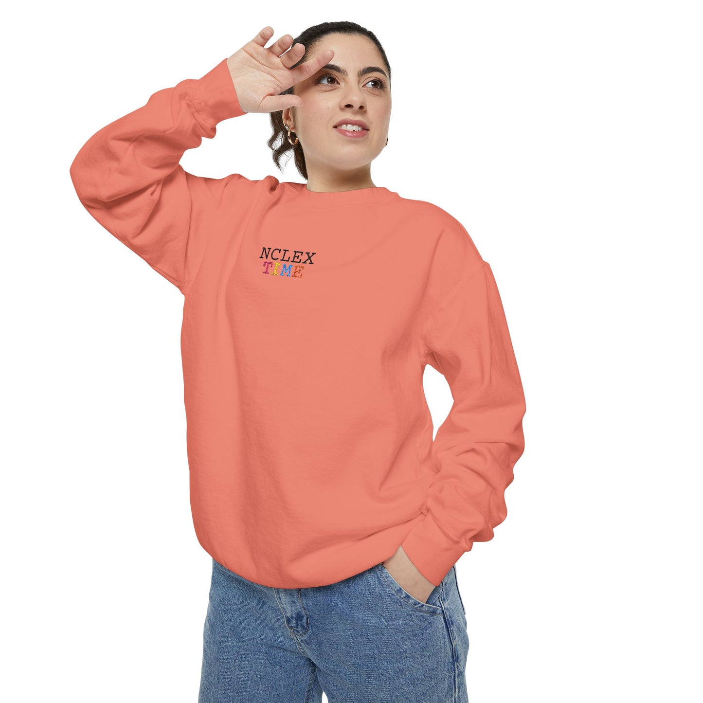 NCLEX Time Unisex Garment-Dyed Sweatshirt, Cozy Gift for Nursing Students, Comfortable Sweatshirt for Study Sessions, Perfect for [...]