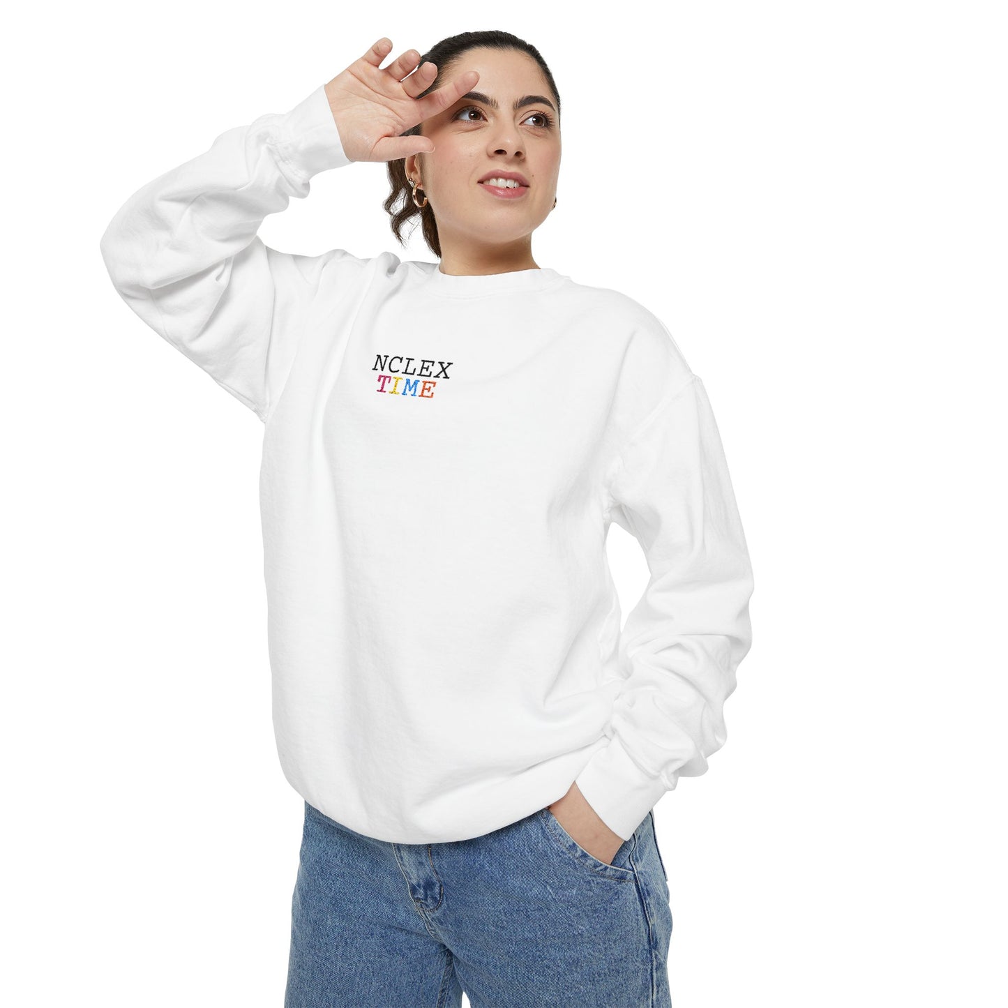 NCLEX Time Unisex Garment-Dyed Sweatshirt, Cozy Gift for Nursing Students, Comfortable Sweatshirt for Study Sessions, Perfect for [...]