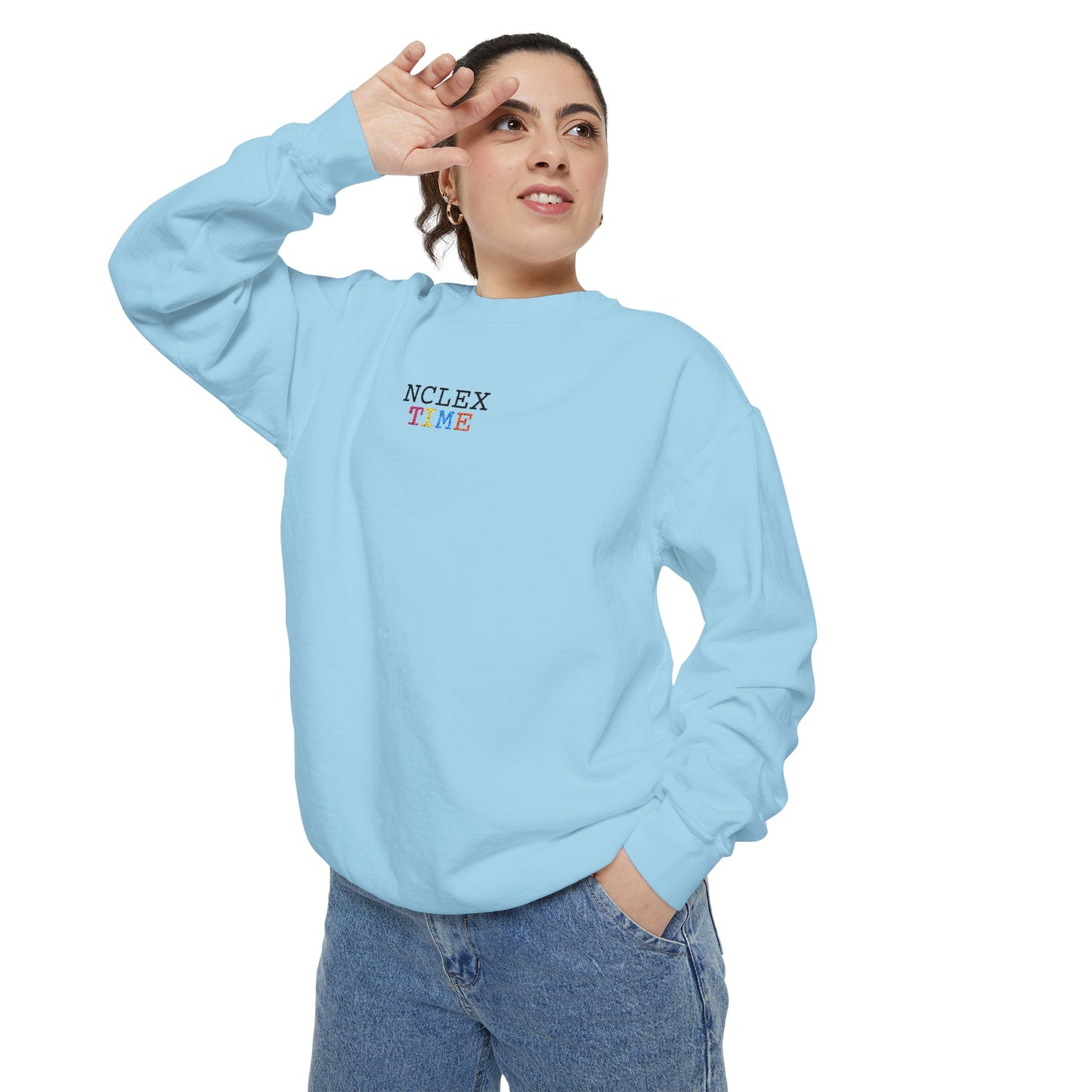 NCLEX Time Unisex Garment-Dyed Sweatshirt, Cozy Gift for Nursing Students, Comfortable Sweatshirt for Study Sessions, Perfect for [...]