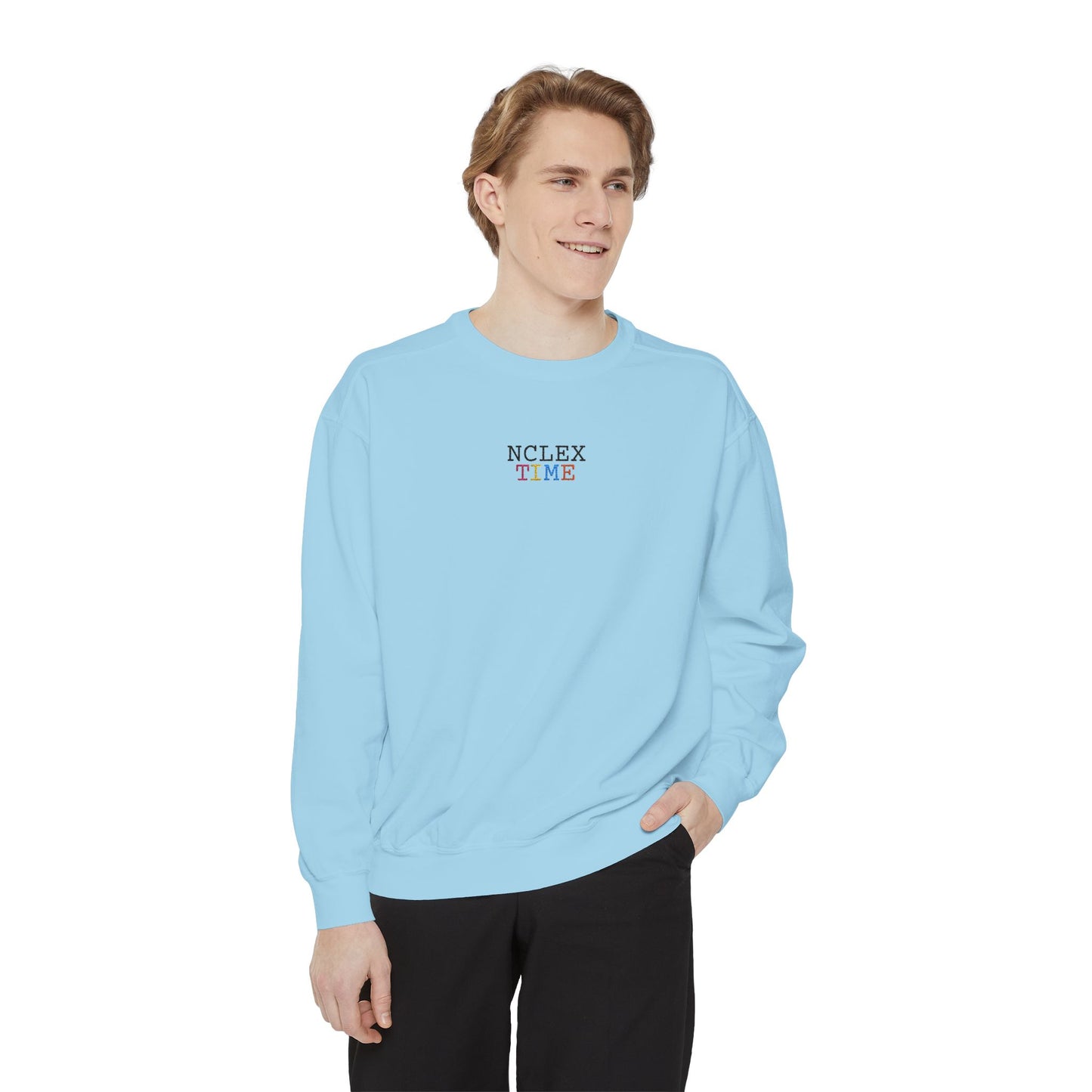 NCLEX Time Unisex Garment-Dyed Sweatshirt, Cozy Gift for Nursing Students, Comfortable Sweatshirt for Study Sessions, Perfect for [...]