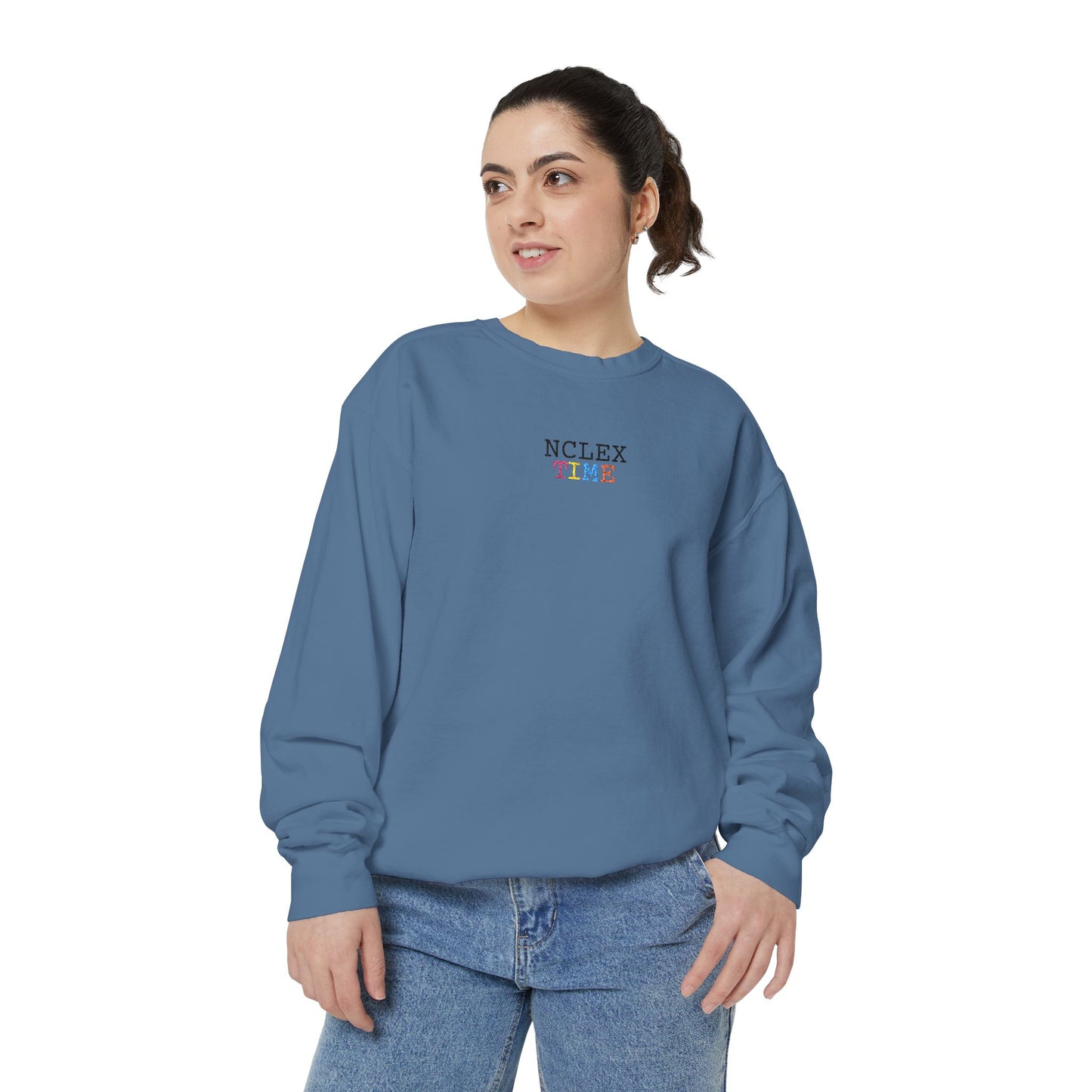 NCLEX Time Unisex Garment-Dyed Sweatshirt, Cozy Gift for Nursing Students, Comfortable Sweatshirt for Study Sessions, Perfect for [...]