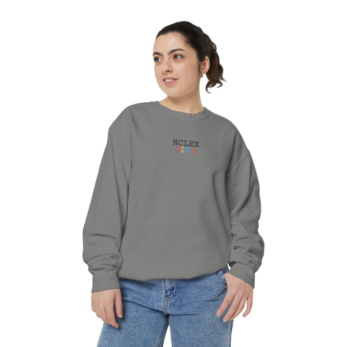 NCLEX Time Unisex Garment-Dyed Sweatshirt, Cozy Gift for Nursing Students, Comfortable Sweatshirt for Study Sessions, Perfect for [...]