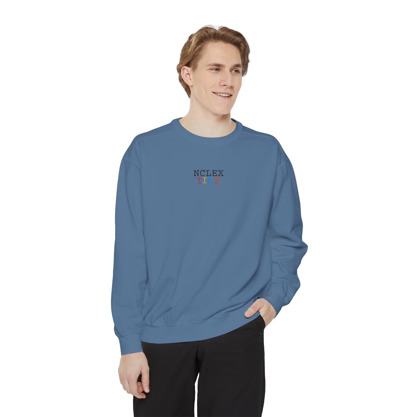 NCLEX Time Unisex Garment-Dyed Sweatshirt, Cozy Gift for Nursing Students, Comfortable Sweatshirt for Study Sessions, Perfect for [...]