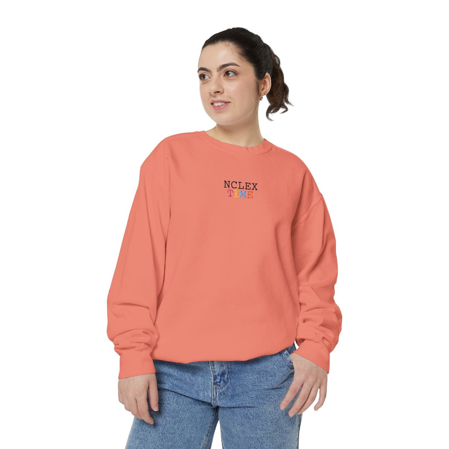 NCLEX Time Unisex Garment-Dyed Sweatshirt, Cozy Gift for Nursing Students, Comfortable Sweatshirt for Study Sessions, Perfect for [...]