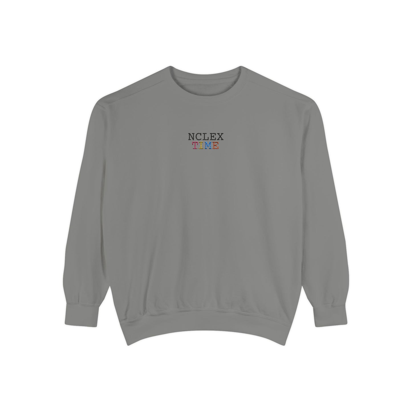 NCLEX Time Unisex Garment-Dyed Sweatshirt, Cozy Gift for Nursing Students, Comfortable Sweatshirt for Study Sessions, Perfect for [...]