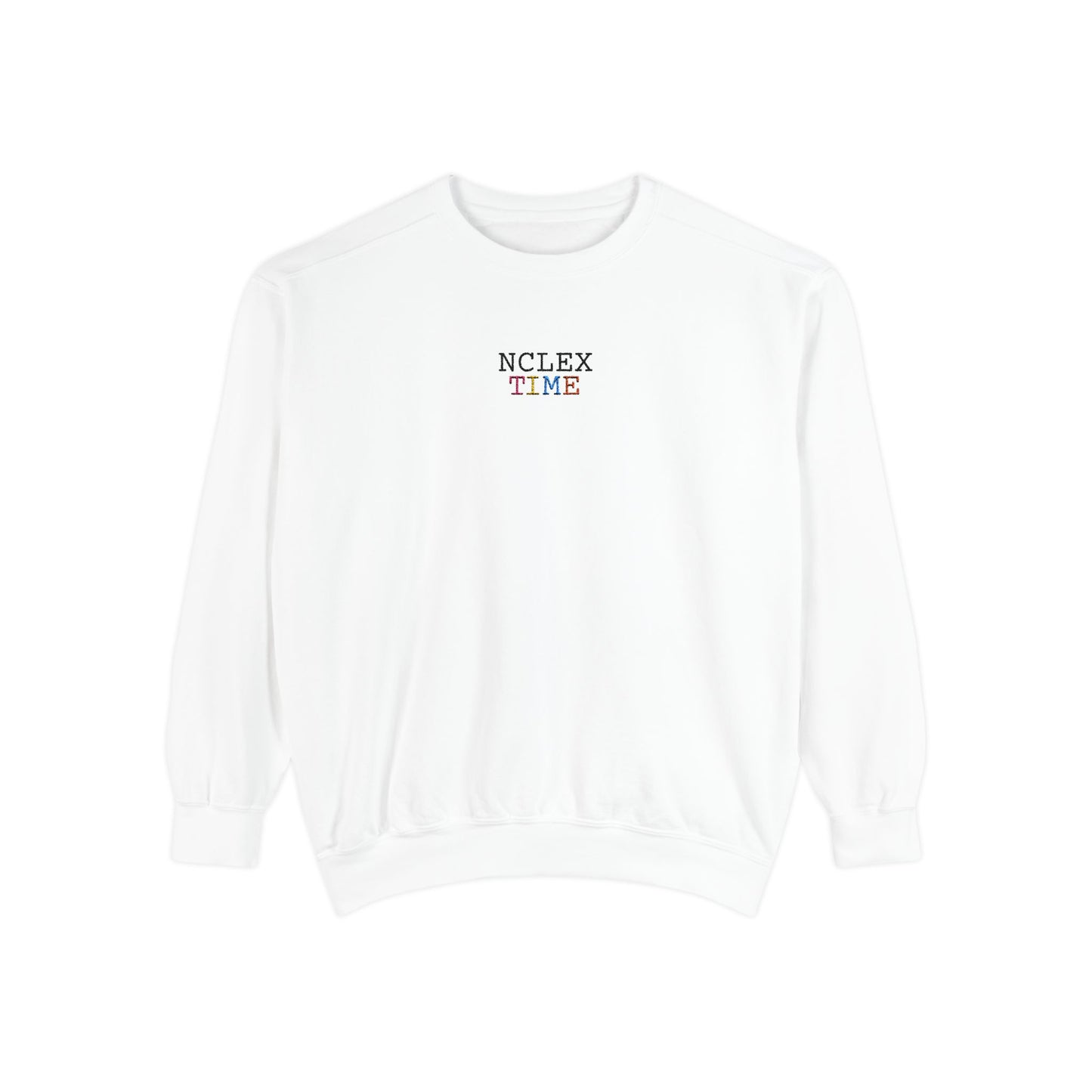NCLEX Time Unisex Garment-Dyed Sweatshirt, Cozy Gift for Nursing Students, Comfortable Sweatshirt for Study Sessions, Perfect for [...]