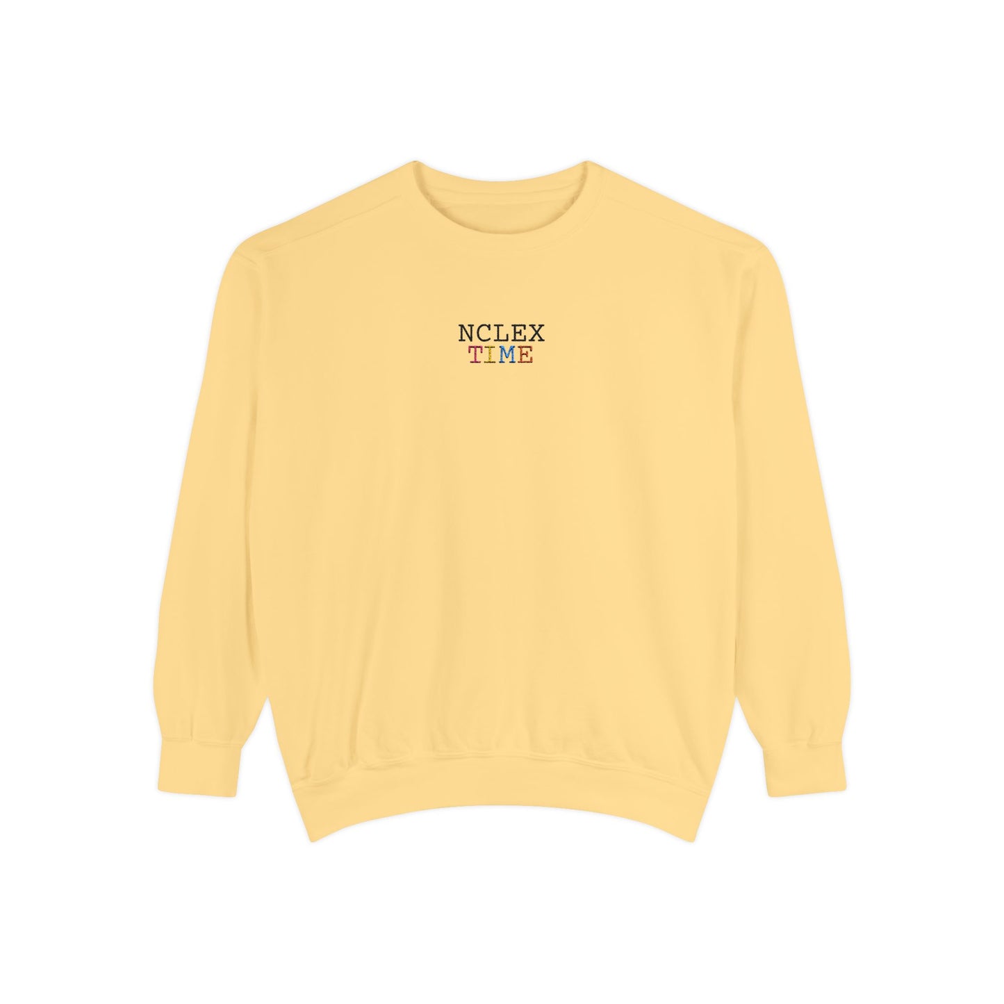 NCLEX Time Unisex Garment-Dyed Sweatshirt, Cozy Gift for Nursing Students, Comfortable Sweatshirt for Study Sessions, Perfect for [...]
